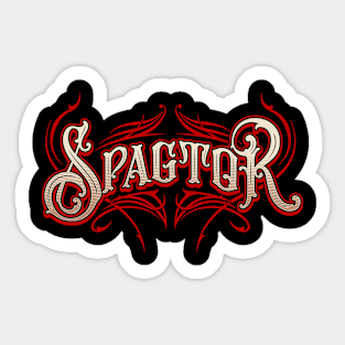 Vintage Spagtor Logo Sticker